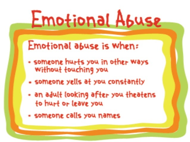 Definition of mentally abusive